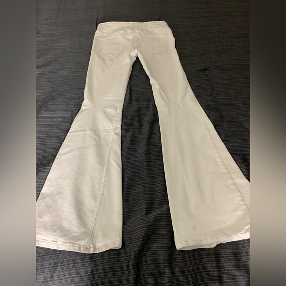 Free People We The Free Flare Leg Jeans Pants Off White Size 28 - Picture 3 of 14